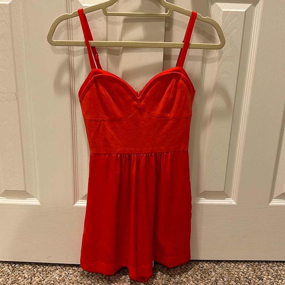 BCBG Orange Romper XS